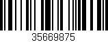 Código de barras (EAN, GTIN, SKU, ISBN): '35669875'