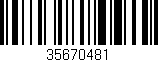 Código de barras (EAN, GTIN, SKU, ISBN): '35670481'