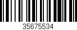 Código de barras (EAN, GTIN, SKU, ISBN): '35675534'