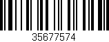 Código de barras (EAN, GTIN, SKU, ISBN): '35677574'