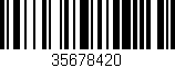 Código de barras (EAN, GTIN, SKU, ISBN): '35678420'