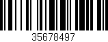 Código de barras (EAN, GTIN, SKU, ISBN): '35678497'