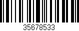 Código de barras (EAN, GTIN, SKU, ISBN): '35678533'