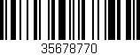 Código de barras (EAN, GTIN, SKU, ISBN): '35678770'