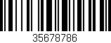 Código de barras (EAN, GTIN, SKU, ISBN): '35678786'