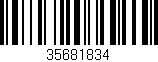 Código de barras (EAN, GTIN, SKU, ISBN): '35681834'