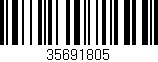 Código de barras (EAN, GTIN, SKU, ISBN): '35691805'