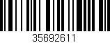 Código de barras (EAN, GTIN, SKU, ISBN): '35692611'