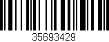 Código de barras (EAN, GTIN, SKU, ISBN): '35693429'