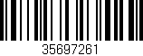 Código de barras (EAN, GTIN, SKU, ISBN): '35697261'
