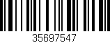 Código de barras (EAN, GTIN, SKU, ISBN): '35697547'