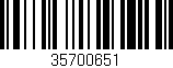 Código de barras (EAN, GTIN, SKU, ISBN): '35700651'