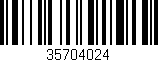 Código de barras (EAN, GTIN, SKU, ISBN): '35704024'