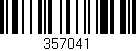 Código de barras (EAN, GTIN, SKU, ISBN): '357041'