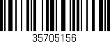 Código de barras (EAN, GTIN, SKU, ISBN): '35705156'