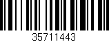 Código de barras (EAN, GTIN, SKU, ISBN): '35711443'