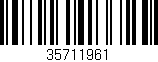 Código de barras (EAN, GTIN, SKU, ISBN): '35711961'