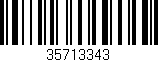 Código de barras (EAN, GTIN, SKU, ISBN): '35713343'