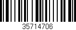 Código de barras (EAN, GTIN, SKU, ISBN): '35714706'