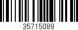 Código de barras (EAN, GTIN, SKU, ISBN): '35715089'