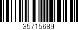 Código de barras (EAN, GTIN, SKU, ISBN): '35715689'