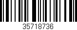 Código de barras (EAN, GTIN, SKU, ISBN): '35718736'
