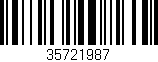 Código de barras (EAN, GTIN, SKU, ISBN): '35721987'