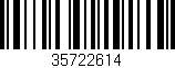 Código de barras (EAN, GTIN, SKU, ISBN): '35722614'