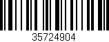 Código de barras (EAN, GTIN, SKU, ISBN): '35724904'