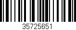 Código de barras (EAN, GTIN, SKU, ISBN): '35725651'