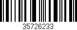 Código de barras (EAN, GTIN, SKU, ISBN): '35726233'
