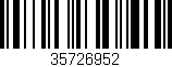 Código de barras (EAN, GTIN, SKU, ISBN): '35726952'