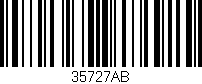 Código de barras (EAN, GTIN, SKU, ISBN): '35727AB'