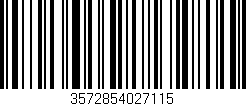 Código de barras (EAN, GTIN, SKU, ISBN): '3572854027115'