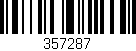 Código de barras (EAN, GTIN, SKU, ISBN): '357287'