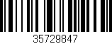 Código de barras (EAN, GTIN, SKU, ISBN): '35729847'