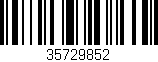 Código de barras (EAN, GTIN, SKU, ISBN): '35729852'