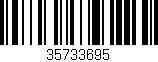 Código de barras (EAN, GTIN, SKU, ISBN): '35733695'