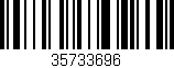 Código de barras (EAN, GTIN, SKU, ISBN): '35733696'