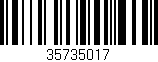 Código de barras (EAN, GTIN, SKU, ISBN): '35735017'