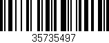 Código de barras (EAN, GTIN, SKU, ISBN): '35735497'