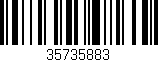 Código de barras (EAN, GTIN, SKU, ISBN): '35735883'