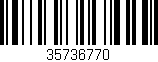 Código de barras (EAN, GTIN, SKU, ISBN): '35736770'