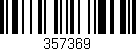 Código de barras (EAN, GTIN, SKU, ISBN): '357369'