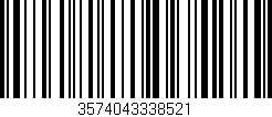 Código de barras (EAN, GTIN, SKU, ISBN): '3574043338521'