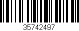 Código de barras (EAN, GTIN, SKU, ISBN): '35742497'