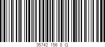 Código de barras (EAN, GTIN, SKU, ISBN): '35742_156_0_G'