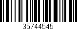 Código de barras (EAN, GTIN, SKU, ISBN): '35744545'