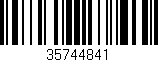 Código de barras (EAN, GTIN, SKU, ISBN): '35744841'