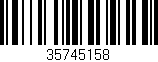 Código de barras (EAN, GTIN, SKU, ISBN): '35745158'